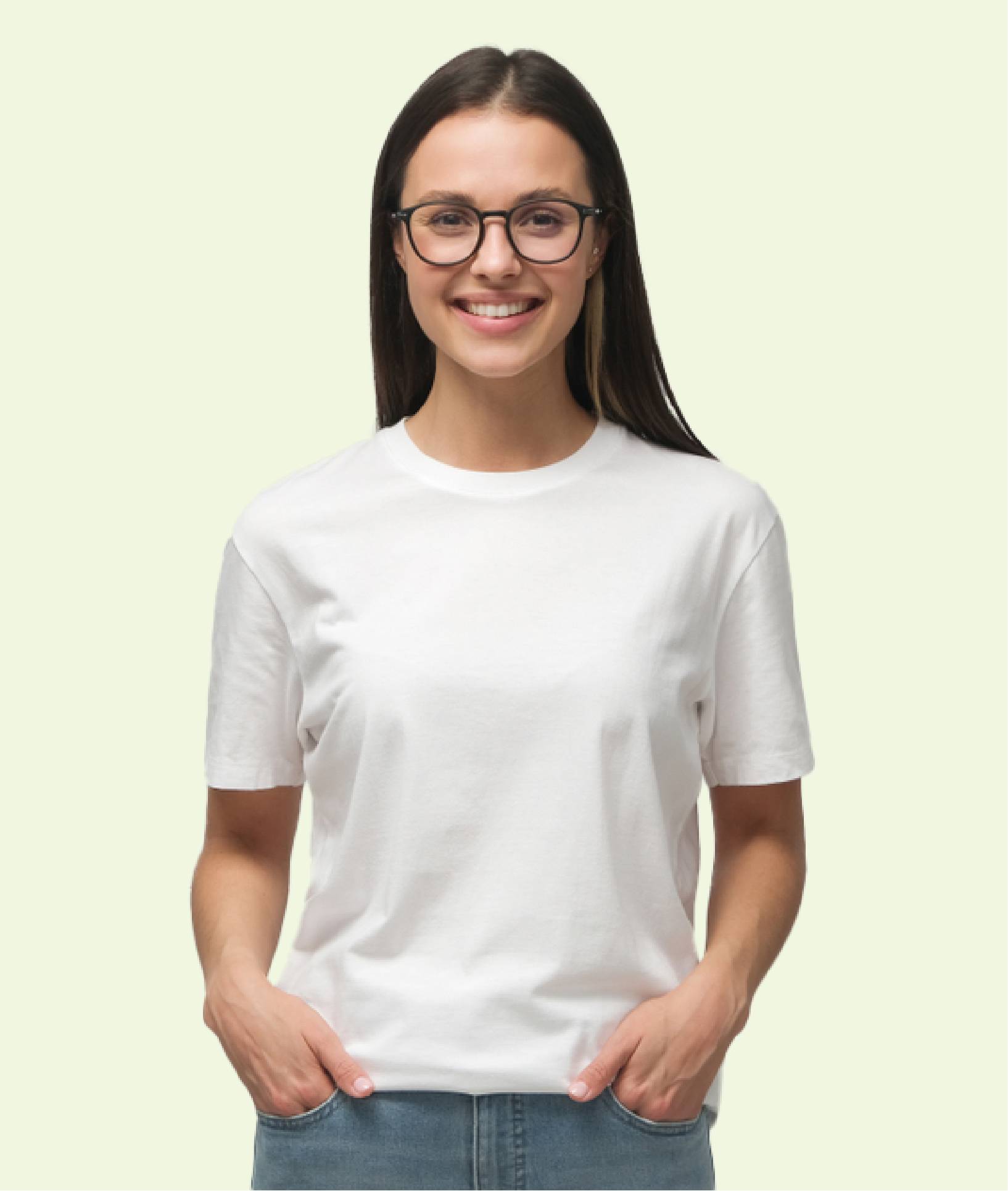 Custom T-Shirt Manufacturer | Women's Round Neck T-Shirt - White