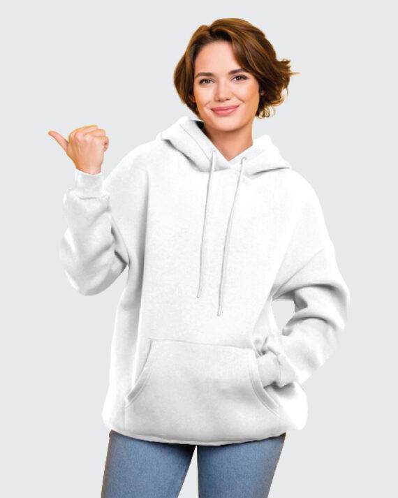 Custom T-Shirt Manufacturer| Women's Hoodies - White