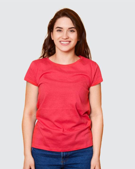 Custom T-Shirt Manufacturer | Women's Round Neck T-Shirt - Orange