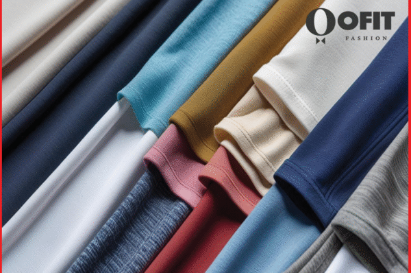 High-quality t-shirt fabrics including cotton, micropoly, and fleece by Ofit Fashion – best t-shirt manufacturer in India